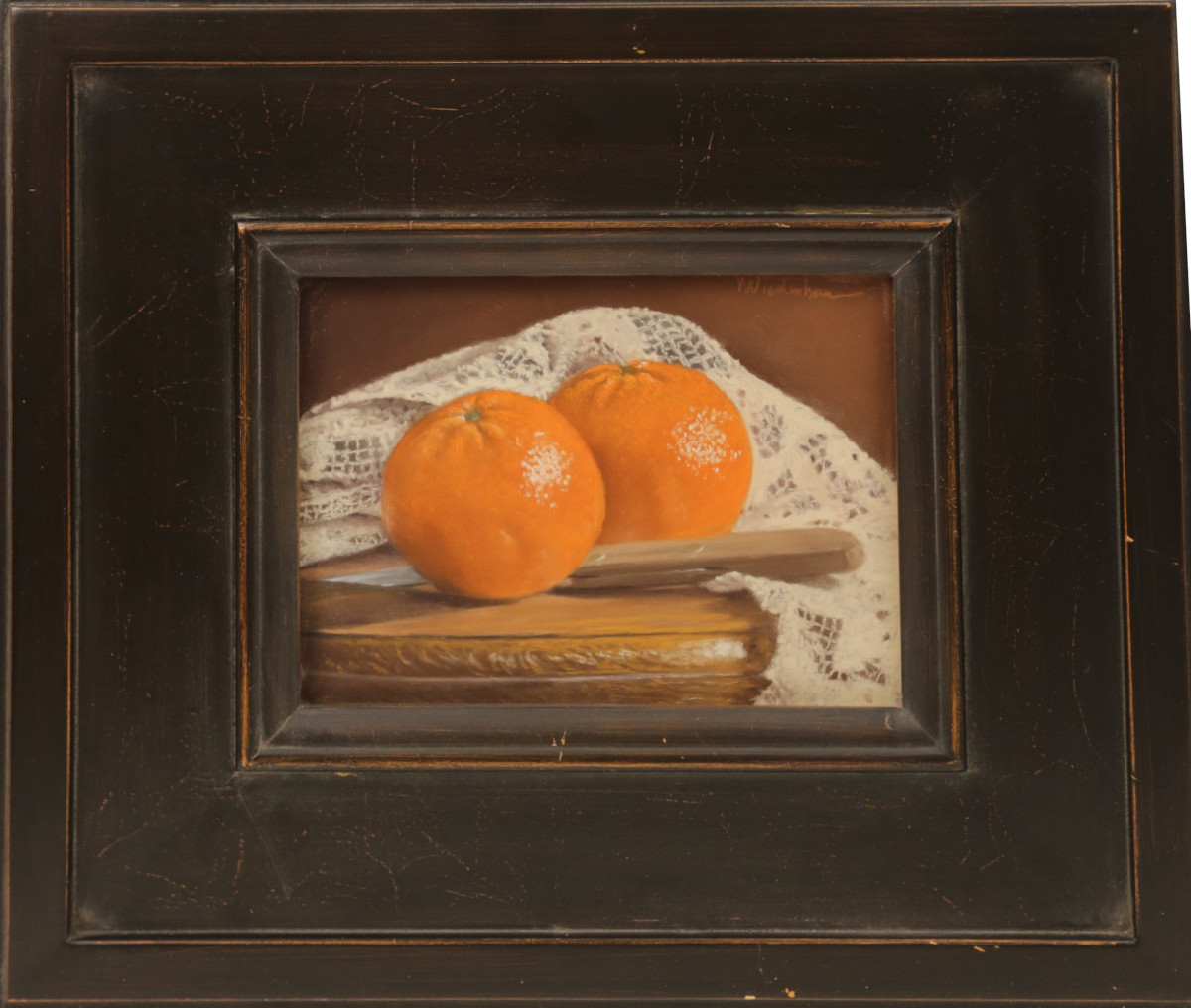 Marlene Wiedenbaum - Tangerines and Lace Still Life
