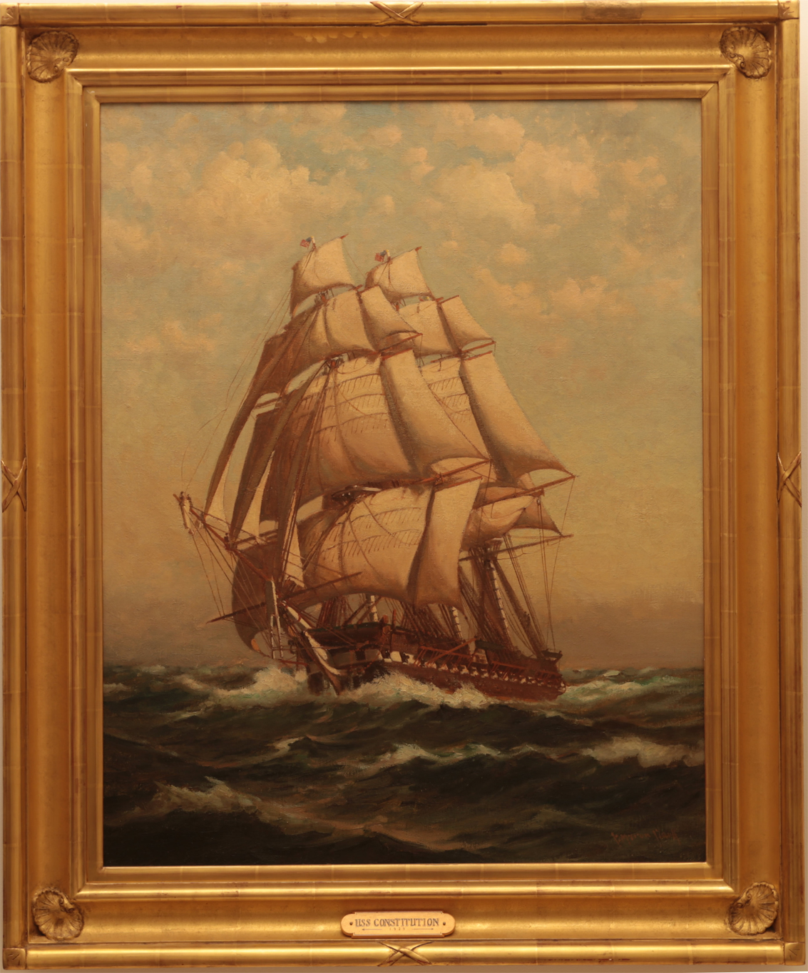 C. Myron Clark Victorian Artwork for Sale - USS Constitution