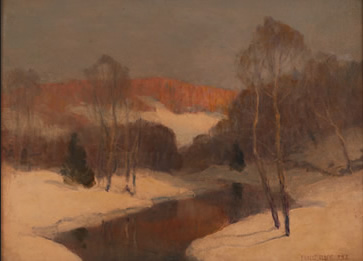 E. "Bill" Maxwell Albert - Winter Landscape with Stream  $4,000 
