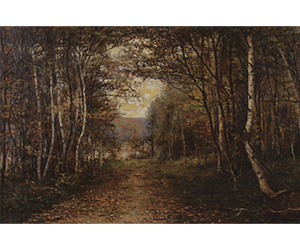 Robert Ward Van Boskerck (American 1855 - 1932) Birches Along the Path 
