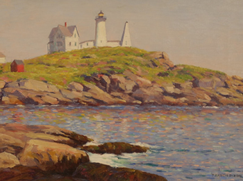 Francis Stillwell Dixon – Cape Neddick Lighthouse, York, Maine   $4,200

