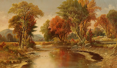 Daniel Charles Grose - Creek in Fall Landscape   $2,400 
