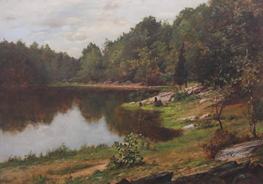 Charles Linford - Landscape with Pond 
