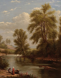 William Rickarby Miller - The Boating Party   $4,900 
