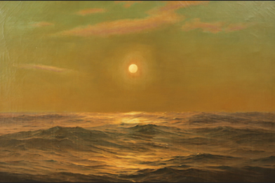 Warren Sheppard – Sunrise on the Waves   $6,200

